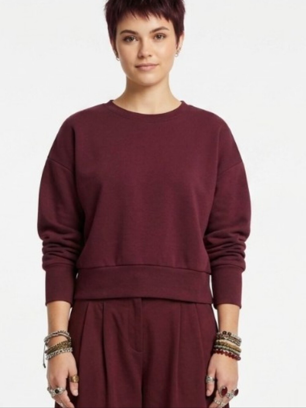 Xersion Burgundy Crewneck Sweater